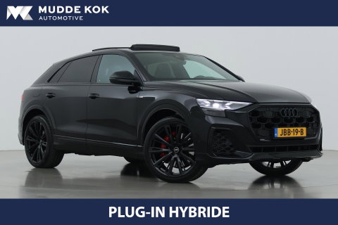 Audi Q8 60 TFSI e quattro Pro Line S Competition | Luchtvering | B&O | Panoramadak | Trekhaak | 360° Camera | 23 Inch