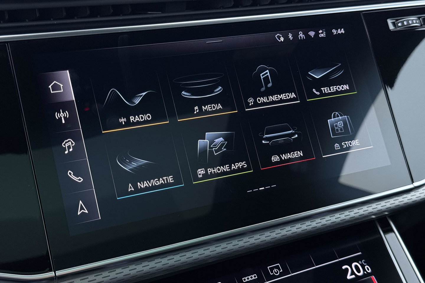 Audi Q8 60 TFSI e quattro Pro Line S Competition | Luchtvering | B&O | Panoramadak | Trekhaak | 360° Camera | 23 Inch