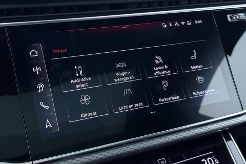Audi Q8 60 TFSI e quattro Pro Line S Competition | Luchtvering | B&O | Panoramadak | Trekhaak | 360° Camera | 23 Inch