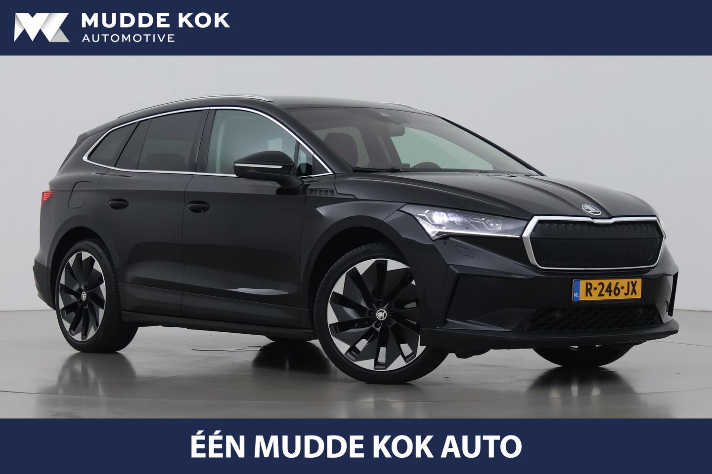 Škoda Enyaq iV 80 | Matrix LED | Camera | Stoel+Stuurverwarming | Verwarmbare Achterbank | Keyless | Leder | 19 Inch