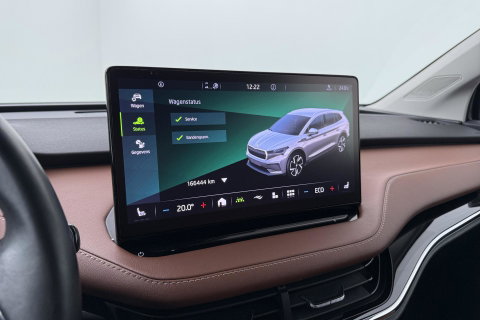 Škoda Enyaq iV 80 | Matrix LED | Camera | Stoel+Stuurverwarming | Verwarmbare Achterbank | Keyless | Leder | 19 Inch