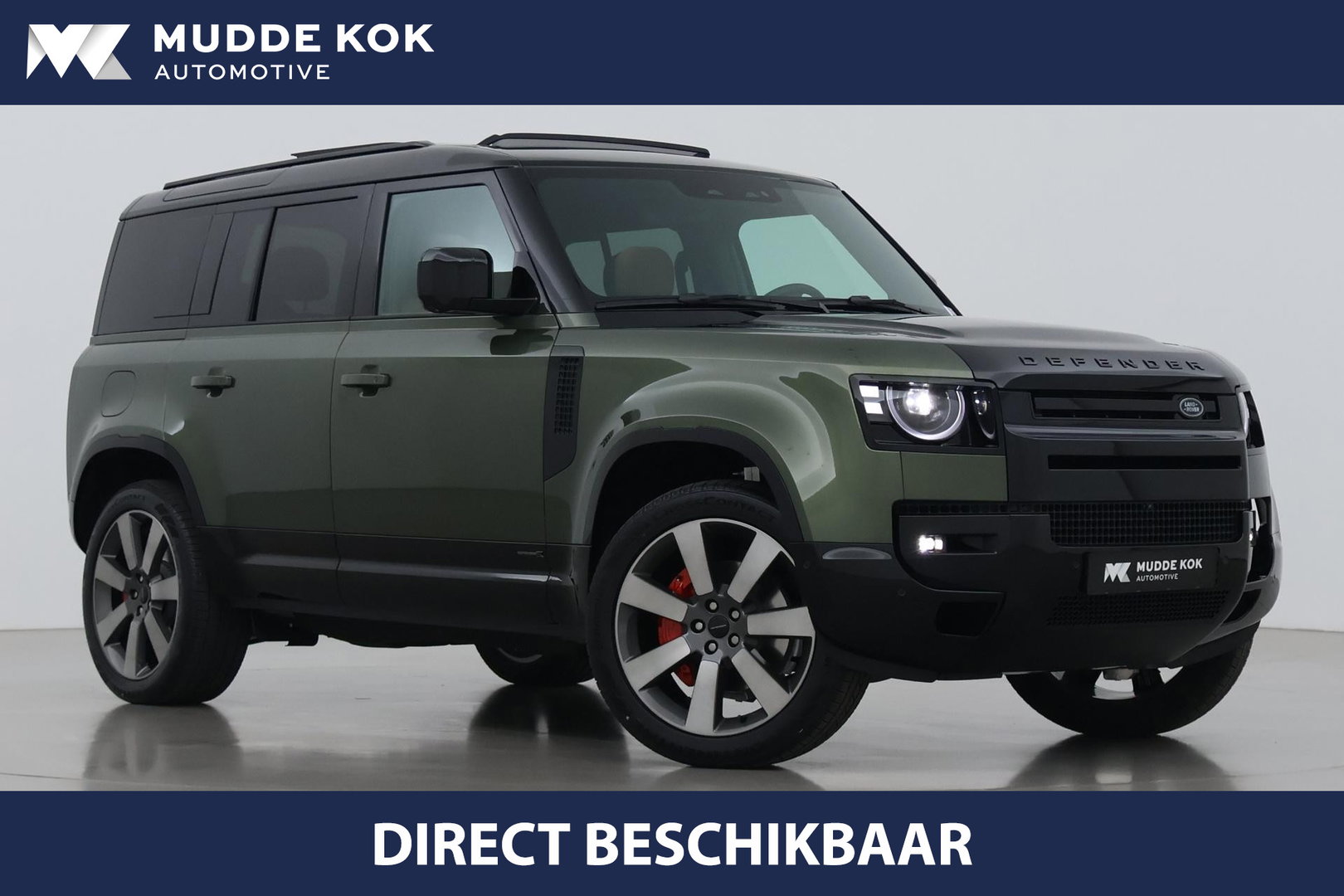 Land Rover Defender 2.0 P300e 110 X | FACELIFT | ClearSight | Meridian Surround | Trekhaak | Luchtvering | Koelbox | Panoramadak | 22 Inch