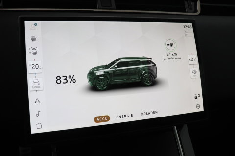 Land Rover Range Rover Evoque P270e PHEV Dynamic SE | Black Pack | Schuif/kanteldak | ACC | 20 Inch | Stuur+Voorruitverwarming