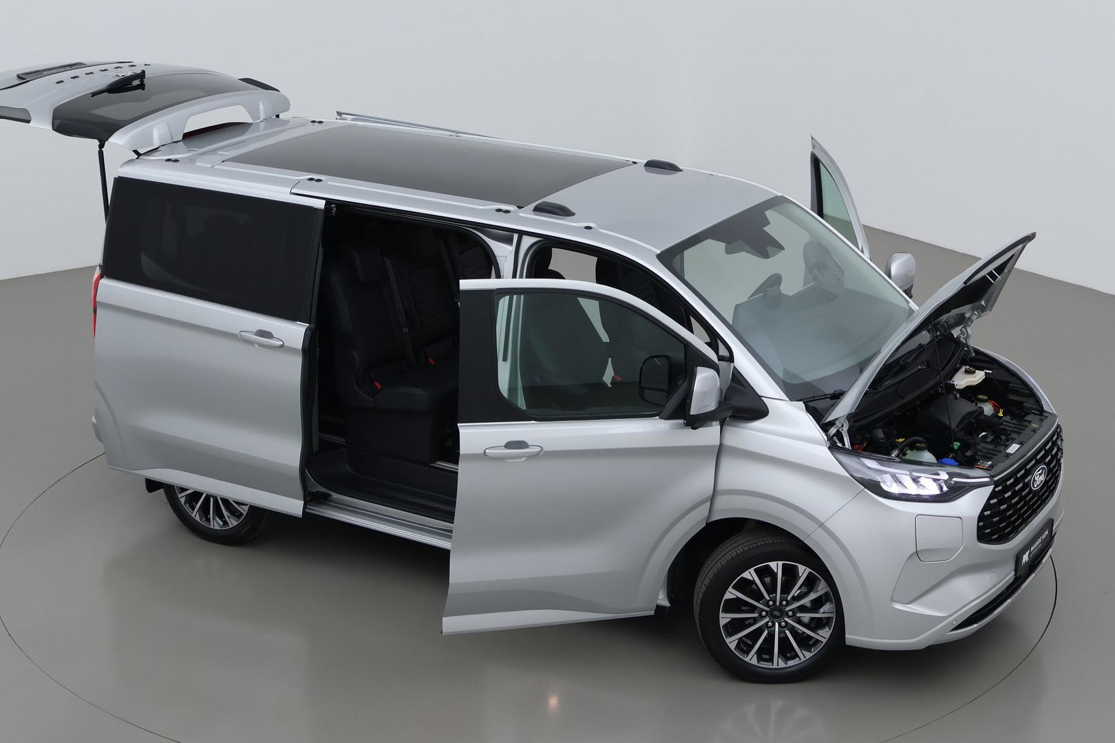 Ford Transit Custom Tourneo 340 2.5 PHEV L1H1 Titanium X | 8P | Panoramadak | ACC | Elektrische Schuifdeuren | Trekhaak | Bang&Olufsen