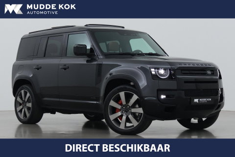 Land Rover Defender 2.0 P300e 110 X | FACELIFT | ClearSight | Meridian Surround | Trekhaak | Luchtvering | Koelbox | Panoramadak | 22 Inch