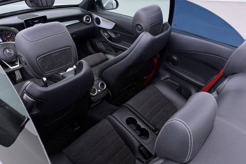 Mercedes-Benz C-Klasse Cabrio 200 Edition 1 | AMG-Line | Nekverwarming | Dodehoekassistent | Parkeerassistent | Stoelverwarming | LED | 18 Inch AMG