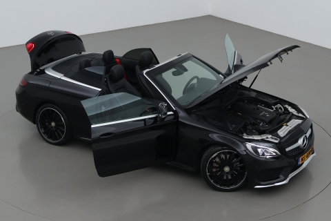 Mercedes-Benz C-Klasse Cabrio 200 Edition 1 | AMG-Line | Nekverwarming | Dodehoekassistent | Parkeerassistent | Stoelverwarming | LED | 18 Inch AMG
