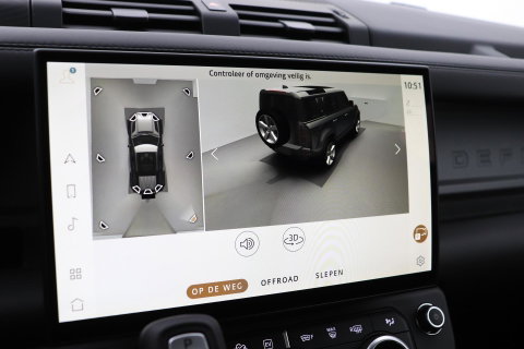 Land Rover Defender 2.0 P300e 110 X | FACELIFT | Explorer Pack | ClearSight | Meridian Surround | Trekhaak | Luchtvering | Koelbox | Panoramadak