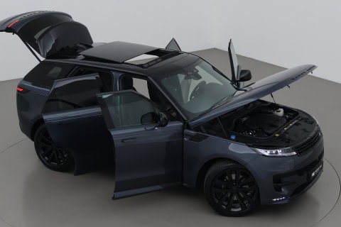 Land Rover Range Rover Sport 3.0 P460e Dynamic SE PHEV | Black Pack | Luchtvering | Panoramadak | Trekhaak | 360° Camera | Meridian | 23 Inch