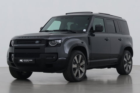 Land Rover Defender 2.0 P300e 110 X | FACELIFT | ClearSight | Meridian Surround | Trekhaak | Luchtvering | Koelbox | Panoramadak | 22 Inch