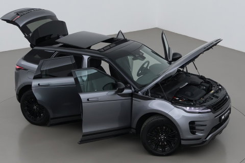 Land Rover Range Rover Evoque P270e PHEV Dynamic SE | Black Pack | Schuif/kanteldak | ACC | 20 Inch | Stuur+Voorruitverwarming