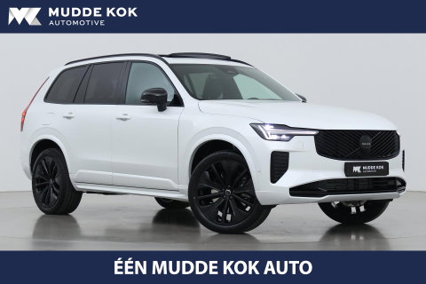 Volvo XC90 T8 Plug-in hybrid Ultra Black Edition | Luchtvering | Trekhaak | Head-Up | 360° Camera | Panoramadak