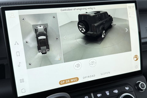 Land Rover Defender 2.0 P300e 110 X | FACELIFT | ClearSight | Meridian Surround | Trekhaak | Luchtvering | Koelbox | Panoramadak | 22 Inch