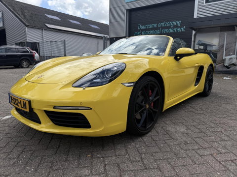 Porsche 718 Boxster S 2.5 Turbo l Sport uitlaat l 350Pk l compleet onderhouden bij Porsche