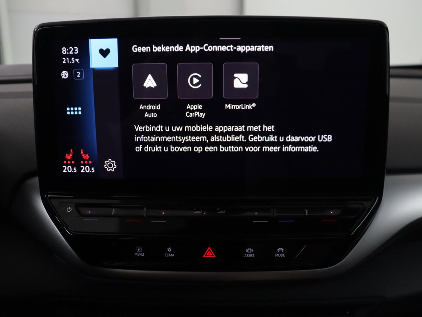Volkswagen ID.4 First Max 77 kWh | SOH 91,9% | Panoramadak | Leder/alcantara | Memory | Stuur/stoel verwarming | Adaptive cruise | 360 camera | Dodehoek detectie | Carplay | Sfeerverlichting |