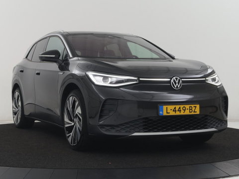 Volkswagen ID.4 First Max 77 kWh | SOH 91,9% | Panoramadak | Leder/alcantara | Memory | Stuur/stoel verwarming | Adaptive cruise | 360 camera | Dodehoek detectie | Carplay | Sfeerverlichting |