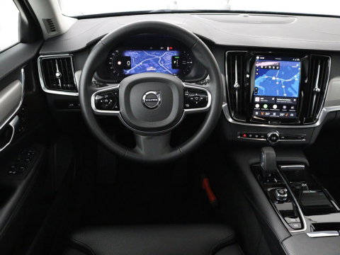 Volvo V90 2.0 T8 Plug-in hybrid AWD Plus Bright | SOH 97,1 | Panoramadak | Leder | Memory | Harman/Kardon | Stuur/stoel verwarming | Achterbank verwarming | Carplay | Cruise control | 360 Camera | Park assist | Trekhaak