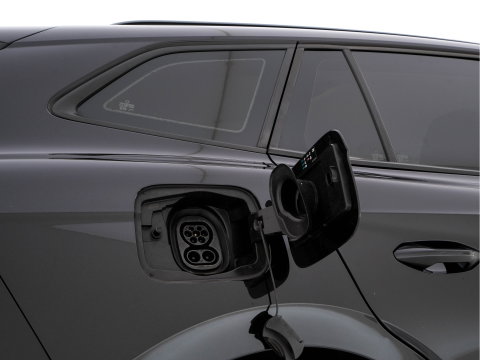 Škoda Enyaq iV 60 [ 3-Fase-11kW ] {SoH-88%} (INCL-BTW) *LEATHER-FABRIC | FULL-LED | DIGI-COCKPIT | CAMERA | KEYLESS | NAVI-FULLMAP | AMBIENTLIGHT | ECC | HEATED-COMFORTSEATS | PRIVACY-GLASS | DAB+ | PDC | CRUISE | 19"ALU*