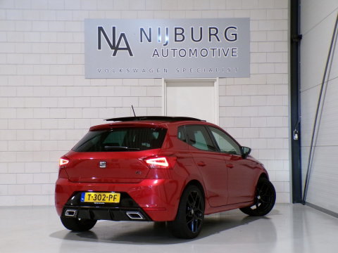 SEAT Ibiza 1.0 TSI FR Business Intense Apple-Carplay Full-LED Panoramadak Parkeersensoren 18"Velgen Beats-audio Drive-mode