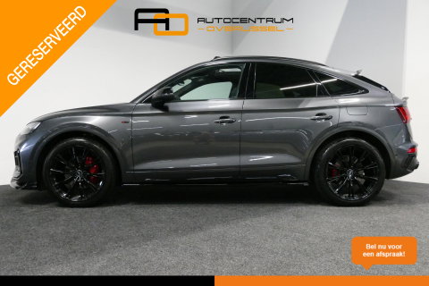 Audi Q5 Sportback 50 TFSI e S edition Competition / S-Line / SQ5 Diffuser / Maxton Design Bodykit V.2 / Panoramadak / Matrix LED / Rondomzichtcamera / Ambienteverlichting / Apple Carplay - Android Auto / Stoelverwarming / Audi Sound System / Dodehoek detectie / A