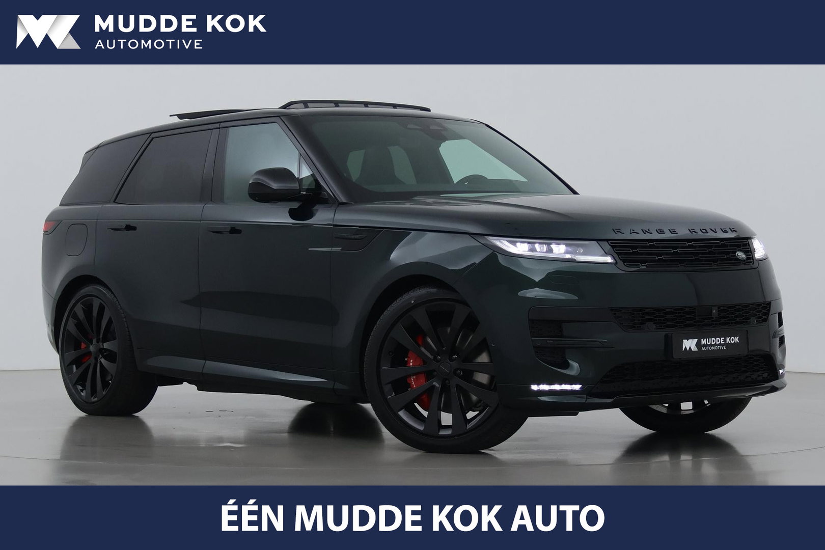 Land Rover Range Rover Sport 3.0 P550e Autobiography PHEV | British Racing Green | Performance Voorstoelen | Trekhaak | Luchtvering | Panoramadak | Meridian 3D | 23 Inch
