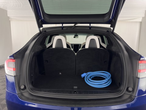 Tesla Model X 90D Base [6-Pers.] Aut. *PANO-WINDOW | AUTO-PILOT | LEATHER-FABRIC | NAVI-FULLMAP | FULL-LED | AIRSUSPENSION | DIGI-COCKPIT | CCS-FASTLOADER | KEYLESS | DAB+ | HEATED-SPORTSEATS | PRIVACY-GLASS | 20"ALU*