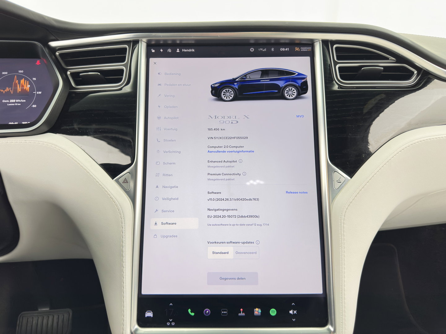 Tesla Model X 90D Base [6-Pers] Aut. *PANO-WINDOW | AUTO-PILOT | LEATHER-FABRIC | NAVI-FULLMAP | FULL-LED | AIRSUSPENSION | DIGI-COCKPIT | CCS-FASTLOADER | KEYLESS | DAB+ | HEATED-SPORTSEATS | PRIVACY-GLASS | 20"ALU*