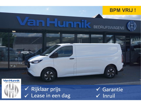 Ford E-Transit Custom 320L 218PK 71KWH Trend AUT BPM VRIJ!! Apple CP / Android A, LED, 2300KG Trekgewicht NR. EC01