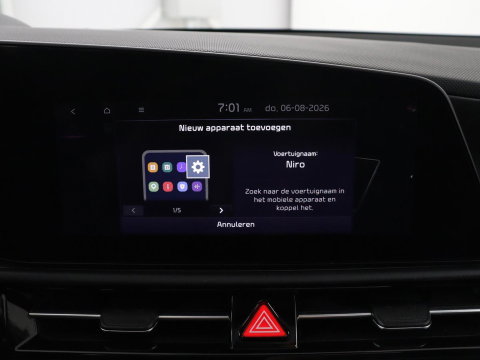 Kia Niro 1.6 GDi Hybrid DynamicPlusLine | Panoramadak | Leder | Stuur/stoelverwarming | Head-up | Adaptive cruise | Lane assist | Carplay | Camera | Park assist | Climate control | Trekhaak