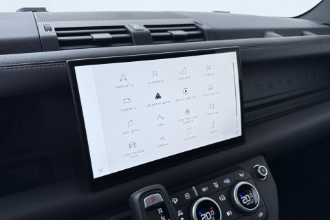 Land Rover Defender 110 2.0 P300e 110 X-Dynamic HSE | ACC | ClearSight | Trekhaak | Luchtvering | Panoramadak | Meridian Surround | 360° Camera | Ventilatie