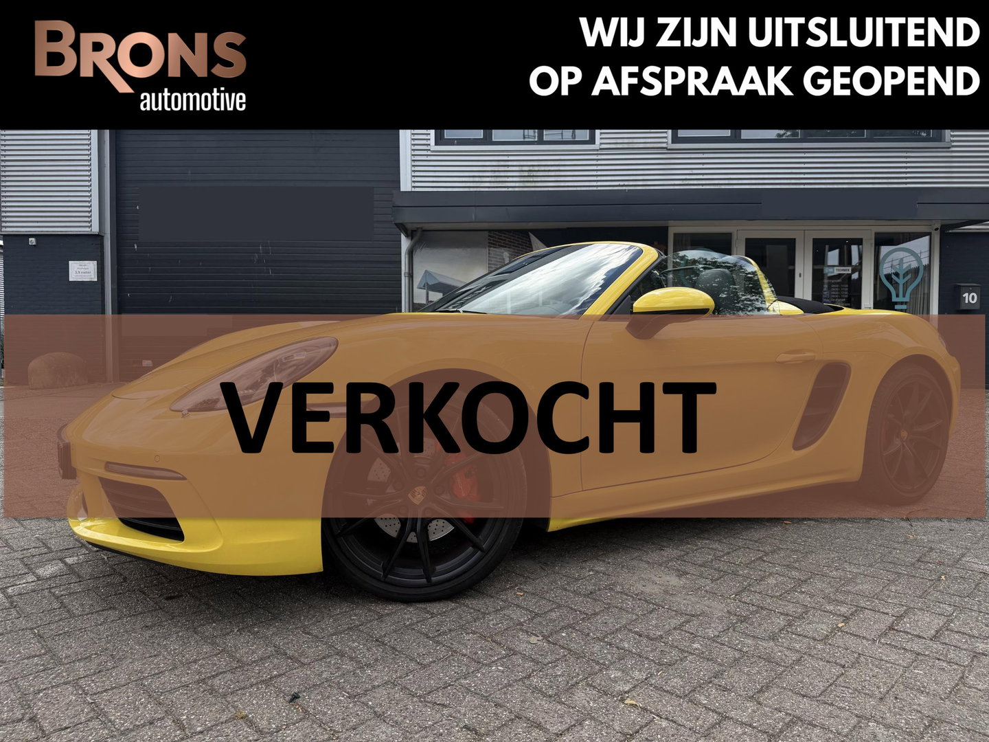 Porsche 718 Boxster S 2.5 Turbo l Sport uitlaat l 350Pk l compleet onderhouden bij Porsche