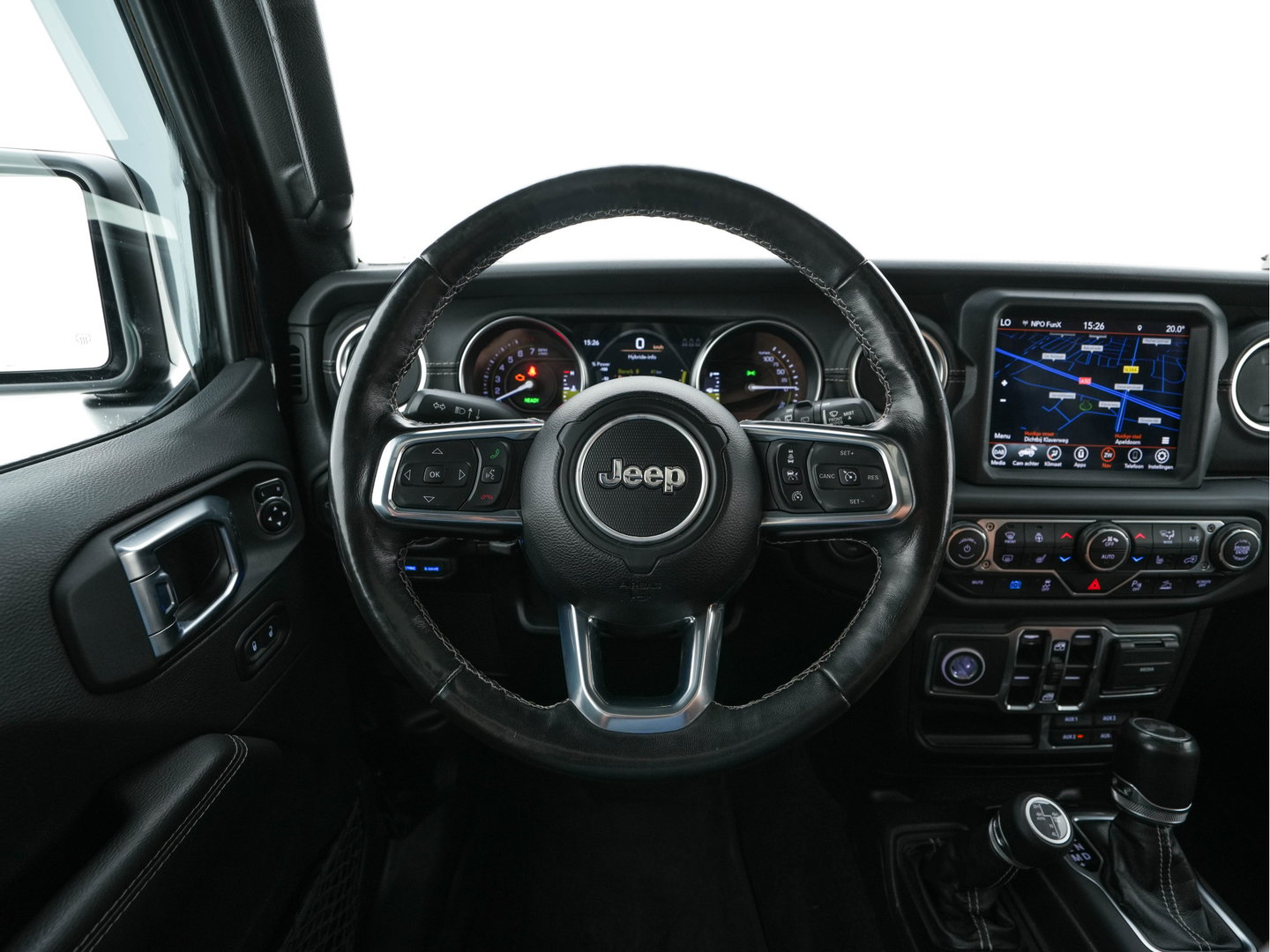 Jeep Wrangler Unlimited 4xe 380 Sahara AWD (Plug-in) {SoH-91%} (INCL-BTW) *OPEN-ROOF | LEATHER | FULL-LED | ALPINE-AUDIO | CRUISE | BLINDSPOT | CAMERA | KEYLESS | HEATED-COMFORTSEATS | DAB+ | PRIVACY-GLASS | ECC | PDC | 20''ALU*