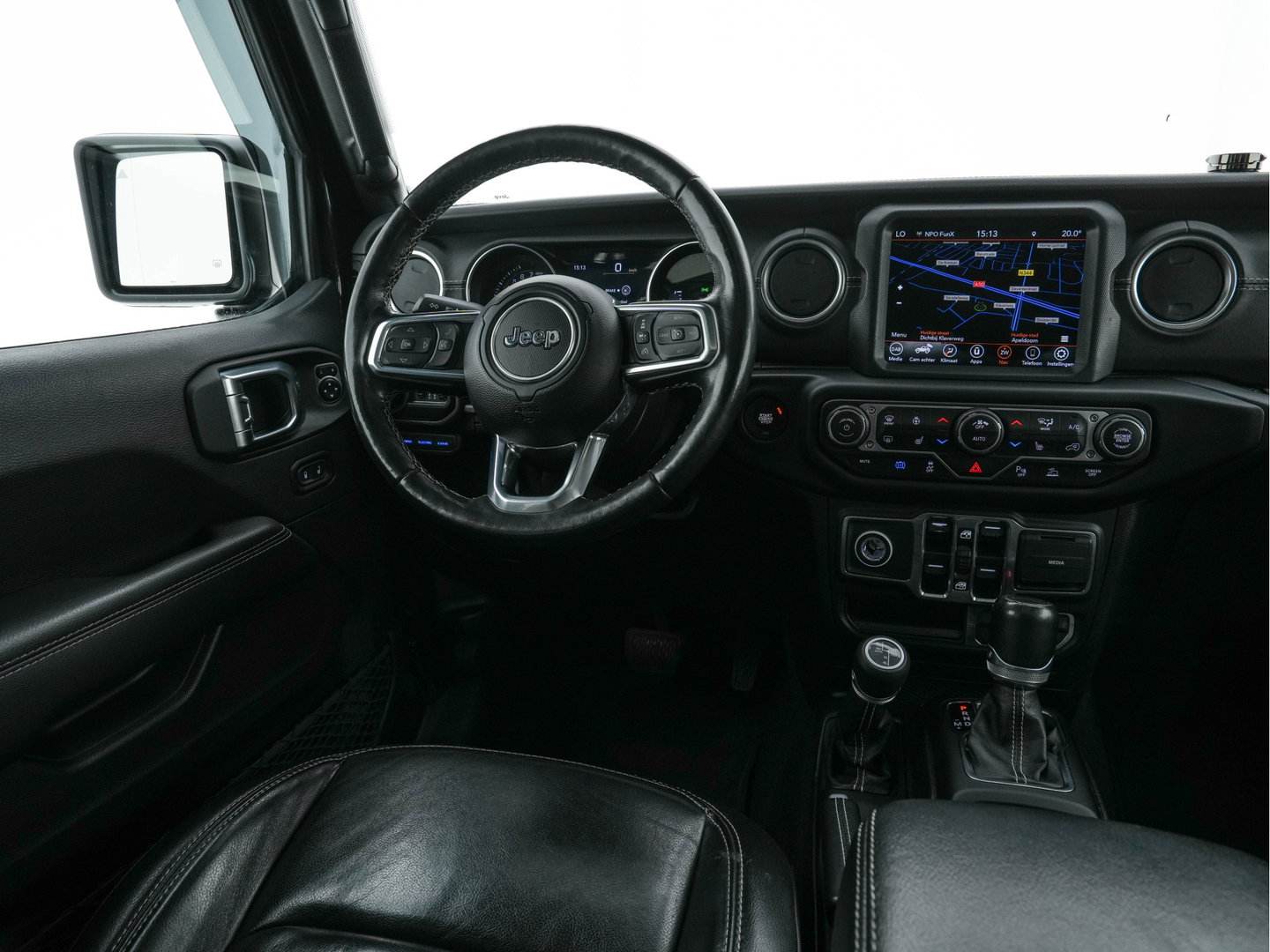 Jeep Wrangler Unlimited 4xe 380 Sahara AWD (Plug-in) {SoH-91%} (INCL-BTW) *OPEN-ROOF | LEATHER | FULL-LED | ALPINE-AUDIO | CRUISE | BLINDSPOT | CAMERA | KEYLESS | HEATED-COMFORTSEATS | DAB+ | PRIVACY-GLASS | ECC | PDC | 20''ALU*