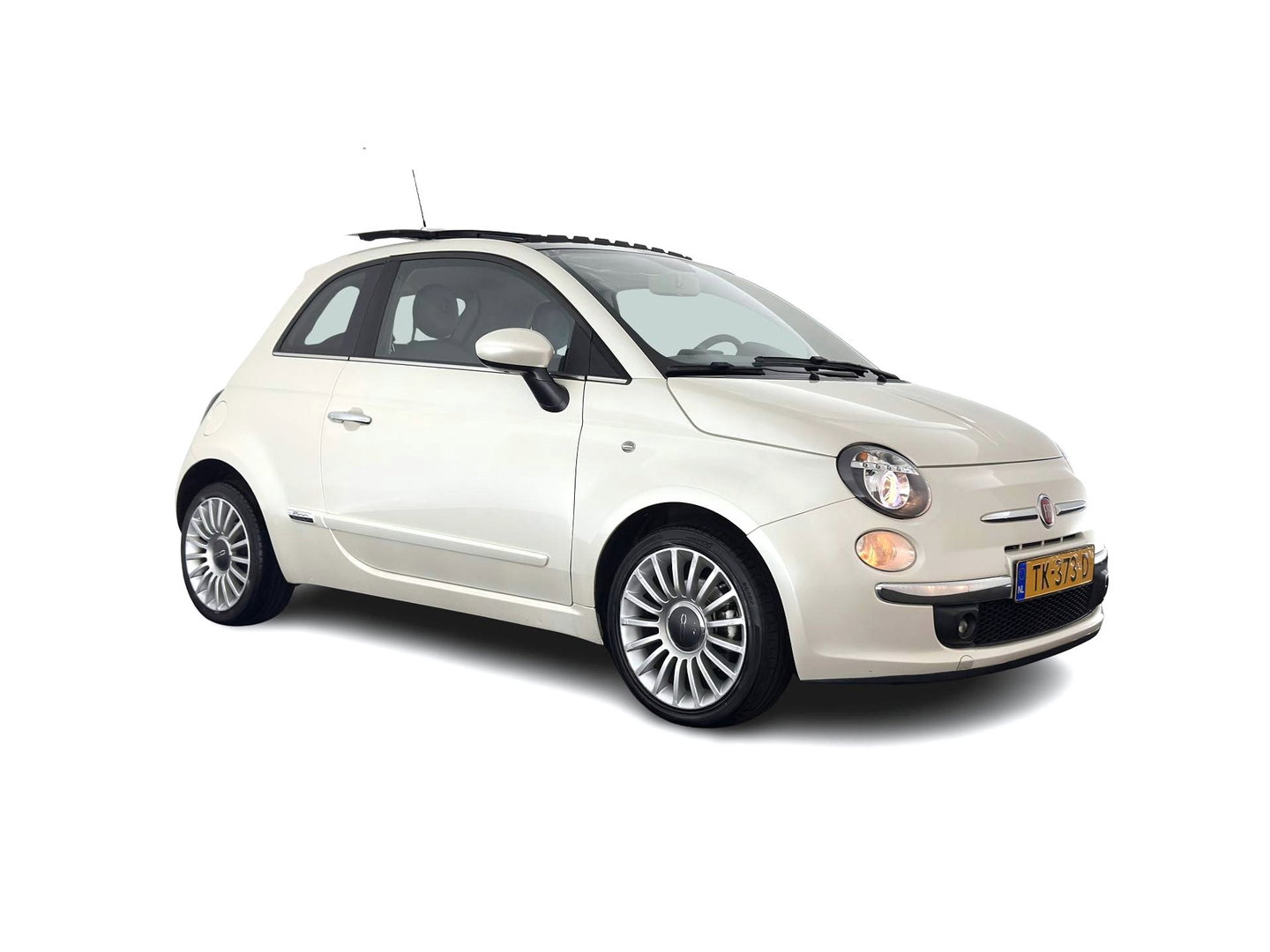 Fiat 500 1.4-16V Pop *PANO | LEATHER-FABRIC | CARPLAY | AIRCO | PRIVACY-GLASS | 18''ALU*