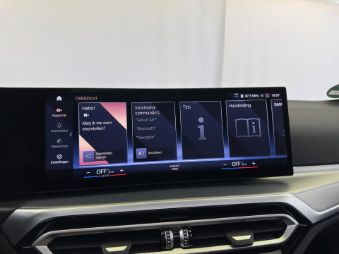BMW i4 eDrive40 High Executive 84 kWh [3-Fase-11kW] {SoH-98%} (INCL.BTW) *PANO | HEAD-UP | LEATHER | LASER-LED | HARMAN/KARDON | HEATED-SPORTSEATS | WIDESCREEN-DIGI-COCKPIT | CAMERA | DAB+ | PRIVACY-GLASS | NAVI-FULLMAP | ECC | PDC | 18''ALU*