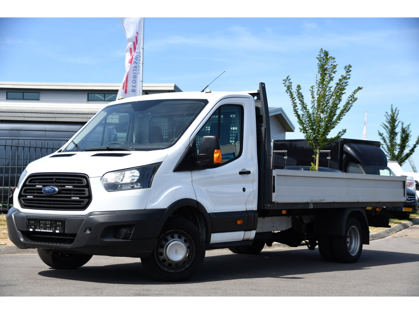 Ford Transit 350 2.0 TDCI L4H1 Openlaadbak Airco, Radio, 130pk, Pick-up, Uniek!