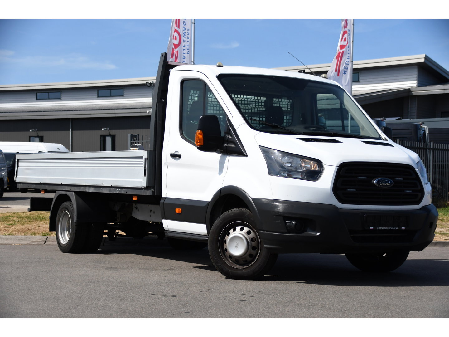 Ford Transit 350 2.0 TDCI L4H1 Openlaadbak Airco, Radio, 130pk, Pick-up, Uniek!
