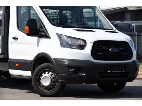 Ford Transit 350 2.0 TDCI L4H1 Openlaadbak Airco, Radio, 130pk, Pick-up, Uniek!