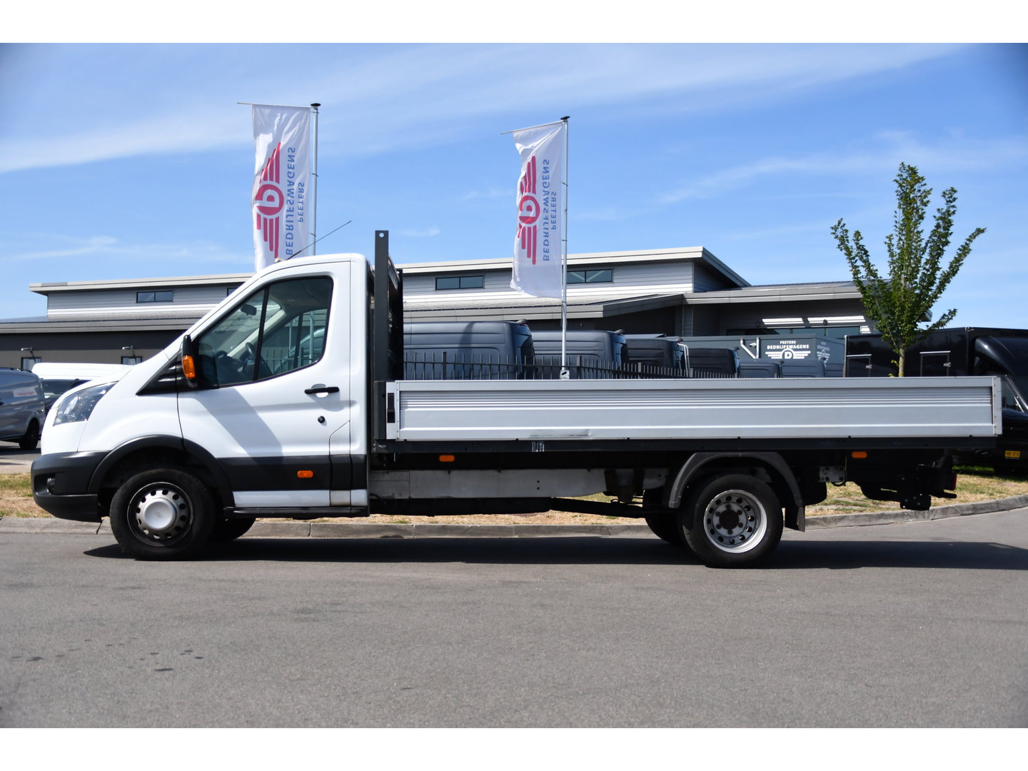 Ford Transit 350 2.0 TDCI L4H1 Openlaadbak Airco, Radio, 130pk, Pick-up, Uniek!