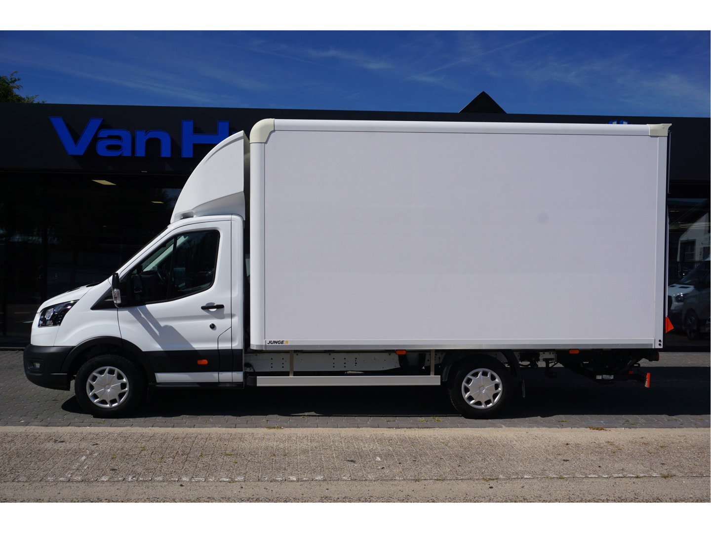 Ford Transit 350L L5 165PK Bakwagen BPM VRIJ!! Airco, Stoel verw. Camera, Dhollandia Klep!! NR. R01*