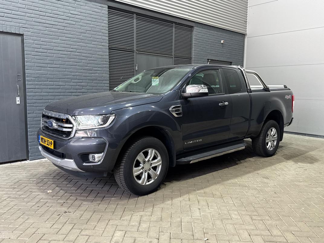 Ford Ranger 2.0 EcoBlue Limited Super Cab | Leder | Stoelverwarming | Camera | Keyless | Navigatie | Verwarmde Voorruit | Koelbox | Getint Glas
