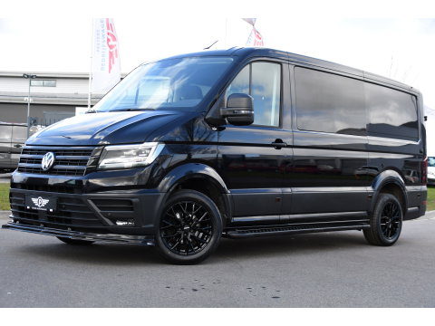 Volkswagen Crafter 35 2.0 TDI L3H2 DC Black Edition Cruise, Camera, Carplay, LED, Clima, Standkachel, Automaat, Stuurvervewarming, Uniek!
