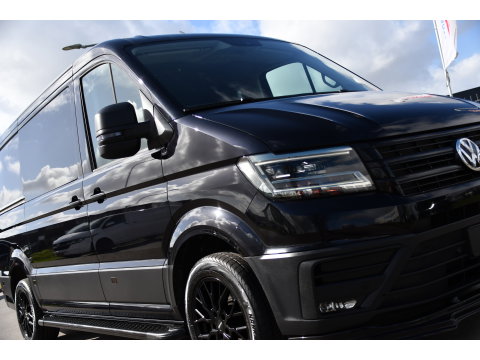 Volkswagen Crafter 35 2.0 TDI L3H2 DC Black Edition Cruise, Camera, Carplay, LED, Clima, Standkachel, Automaat, Stuurvervewarming, Uniek!