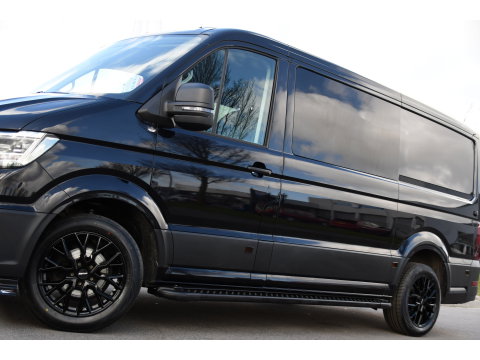 Volkswagen Crafter 35 2.0 TDI L3H2 DC Black Edition Cruise, Camera, Carplay, LED, Clima, Standkachel, Automaat, Stuurvervewarming, Uniek!