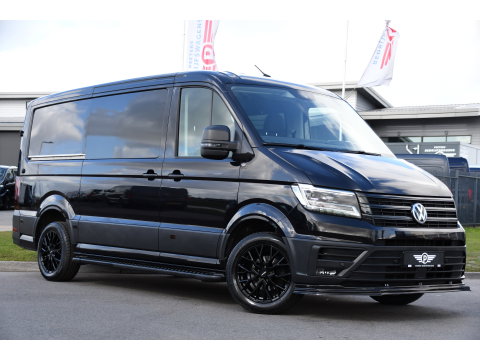 Volkswagen Crafter 35 2.0 TDI L3H2 DC Black Edition Cruise, Camera, Carplay, LED, Clima, Standkachel, Automaat, Stuurvervewarming, Uniek!