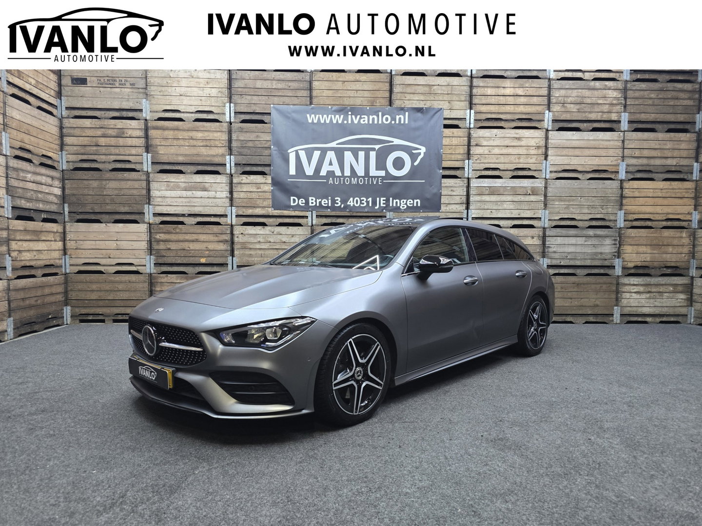 Mercedes-Benz CLA-Klasse Shooting Brake 200 Business Solution AMG MATT GRIJS Pano Camera Sfeer Navi LM