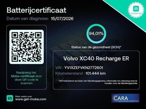 Volvo XC40 RECHARGE PRO/ PANORAMADAK/ 360°CAMERA/ TREKHAAK/ ELEKT. STOELEN/ H&K AUDIO/ SOH 94%