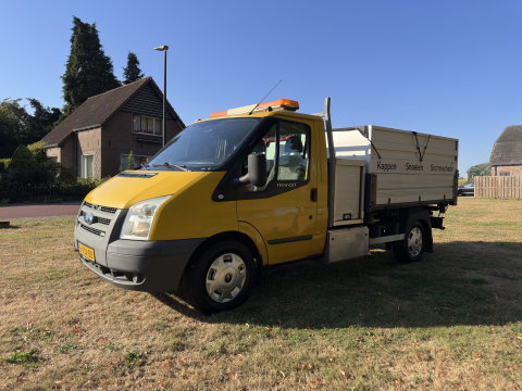 Ford Transit 350M 2.4 TDCI *3-ZIJDIGE-KIPPER | KRAAN | TOWBAR | 3-PERSOONS*