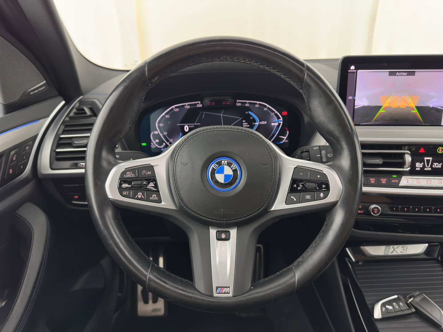 BMW iX3 High Executive 80 kWh [3-Fase-11kW] {Soh-100%} (INCL-BTW) Aut. *PANO | LEATHER | ADAPTIVE-CRUISE | FULL-LED | HARMAN/KARDON | BLIND-SPOT | DIGI-COCKPIT | HEATED-COMFORTSEATS | CAMERA | DAB+ | NAVI-FULLMAP | TOWABAR | 20''ALU*