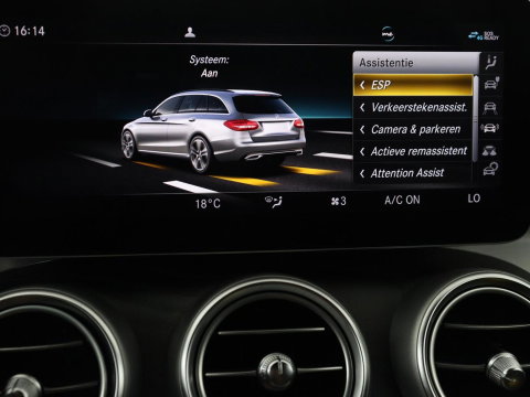 Mercedes-Benz C-Klasse Estate 300 e Business Solution AMG Limited d | SOH 88,2% | Leder/alcantara | Cruise control | Lane assist | Elektrische achterklep | 360 camera | Park assist | Carplay | Sfeerverlichting